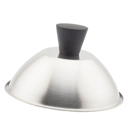 Tapa De Plancha Plana Redonda Para Derretir Queso, Ideal Para Asar Hamburguesas Al Vapor, 16,5 Cm
