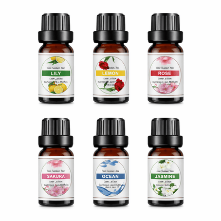 Aceites Esencias Aromáticas Set 6 Fragancias  10ml