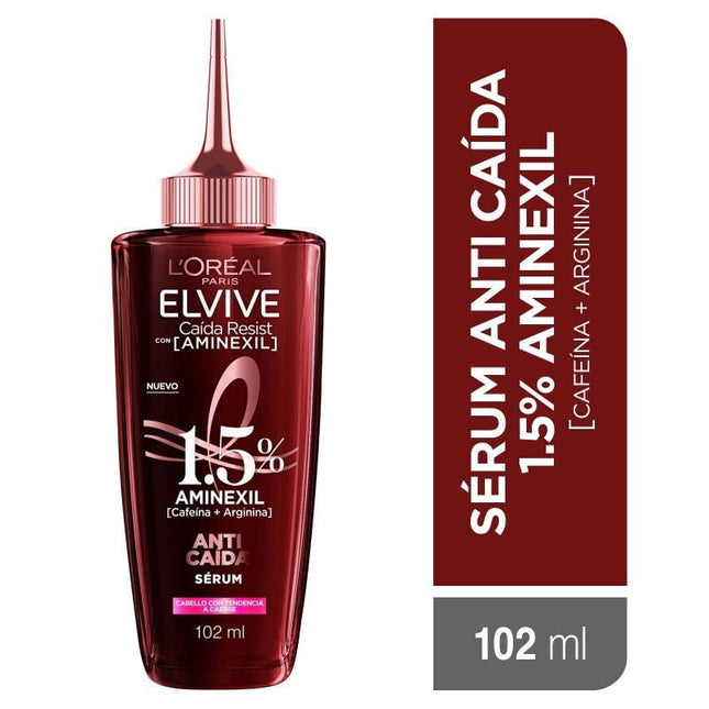 Aceite Capilar Elvive Serum Aminexil Anticaída, 102 ml