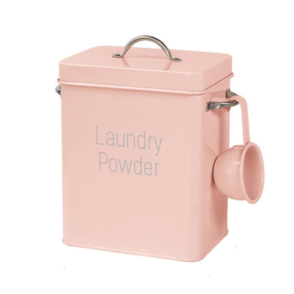 Contenedor De Polvo De Lavandería Cubo De Arroz Organizador De Alimentos Cubo De Polvo De Lavandería Rosa