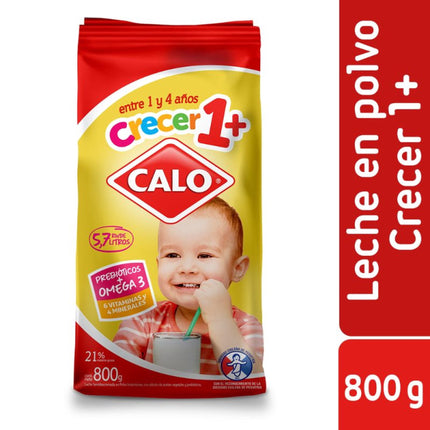 Leche en Polvo Semidescremada Crecer 1+ Bolsa, 800 g
