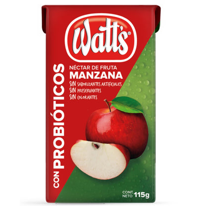 Néctarcon Tetra Pack probioticos manzana, 115 ml