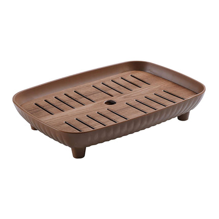 Bandeja De Té China Gongfu, Bandeja De Té Pequeña Y Resistente Y Lisa Para Cafeterías, Casa De Té Rectangular