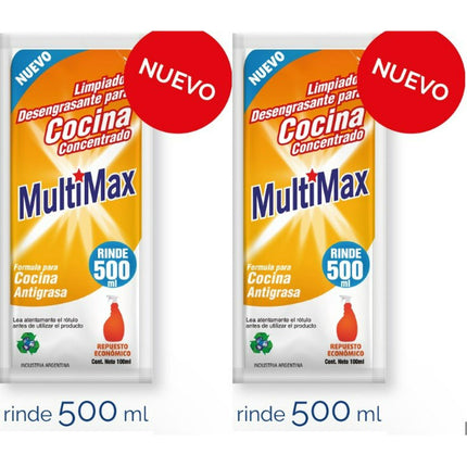 ANTIGRASA ULTRA CONCENTRADO PARA DILUIR RINDE 500ml +500ml  PACK 2 UNIDAES
