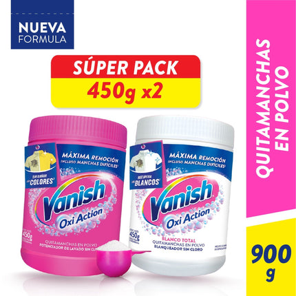 Pack quitamanchas polvo vanish 900grs, 900 g