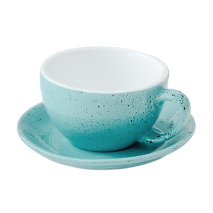 Taza De Café De Cerámica De 300 Ml Con Platillo Para Café Capuchino Azul