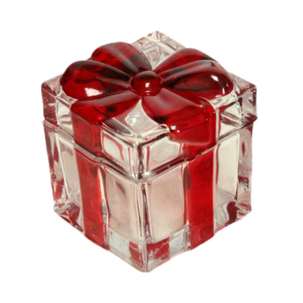 Tarro De Caramelos Recipiente De Vidrio Tarro De Azúcar Azucarero Para Dulces Frutos Secos Boda Rojo Pequeño