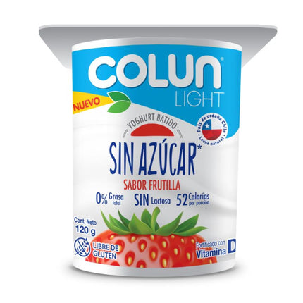 Yoghurt Sin Azúcar Sabor Frutilla, 120 g