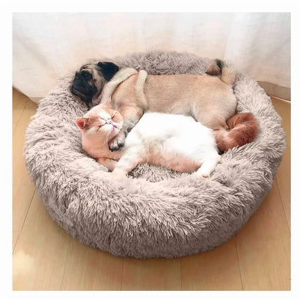 Cama Perro Mascota Antiestres Felpa Confortable 67cm