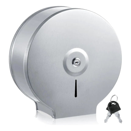 Dispensador Papel Higienico Industrial Acero Inoxidable 304 Plateado