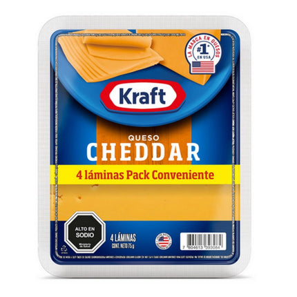 Queso Cheddar Laminado, 75 g
