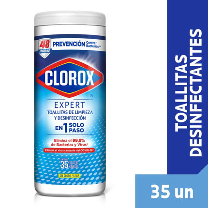 Toallitas Desinfectantes Expert Bolsa Resellable, 35 Un