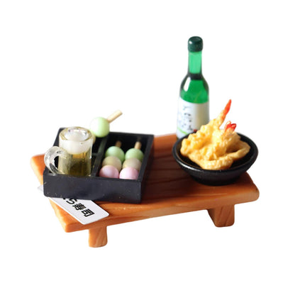 1/12 Casa De Muñecas Sushi Japonés Bola De Pescado Juguetes De Comida Para Niños