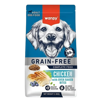 Wanpy Alimento Completo Grain Free Adulto 1.5 Kg Sabor Pollo