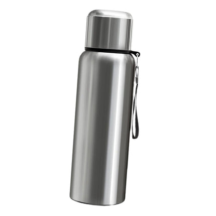 Frasco De Agua De Gran Capacidad Al Vacío De Botella Térmica De Acero Inoxidable Para Acampar 600ml