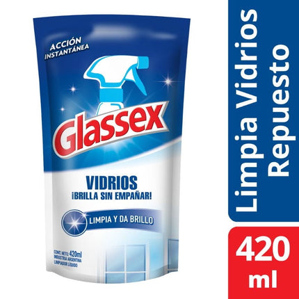 Limpia Vidrios Líquido Doypack, 420 ml