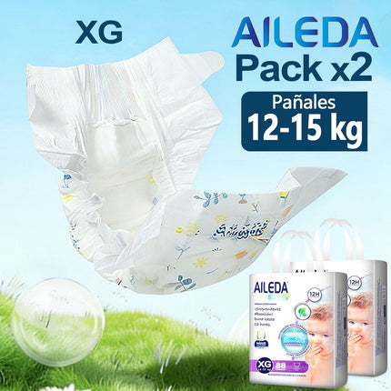 Aileda Pañales Infantiles Desechables Talla XG Sin Géner Total 176u