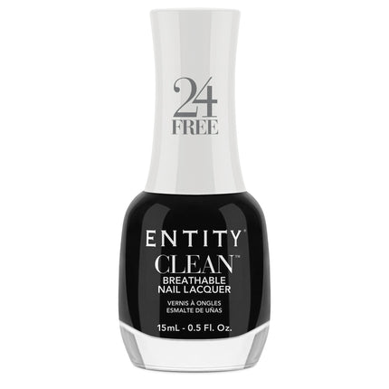 ESMALTE DE UÑAS COLOR NEGRO ENTITY VEGANO Y PETA, ULTRA CLEAN