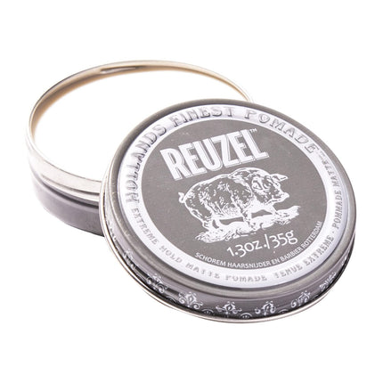 Pomada Reuzel Extreme Hold Matte 38 ml vegana para hombres