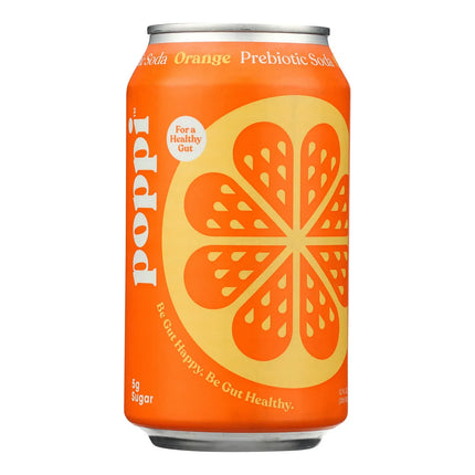 Bebida Prebiotic Orange Lata Poppi 355 ml | Apishop.cl