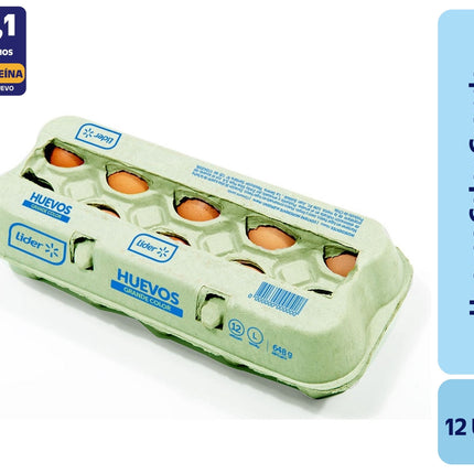 Huevos Tradicionales Grande Color, 12 Un - | Apishop
