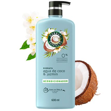 Acondicionador agua de coco y jazmin 400ml herbal essences