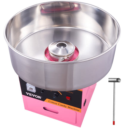 Máquina de algodón de azúcar VEVOR Electric 1000W Commercial Rosa