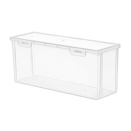 Caja De Pan De Plástico, Contenedor De Almacenamiento Para Bagel Transparente Para Encimera De Cocina, 30x10,5x13cm