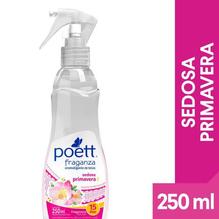 Aromatizante Tela Líquido Sedosa Primavera Frasco, 250 ml