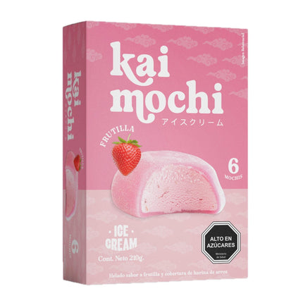 Helado Frutilla Caja, 210 g - Kai Mochi | Apishop