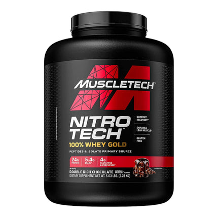 Proteína Nitrotech Whey Gold - 69 servicios - Rich chocolate