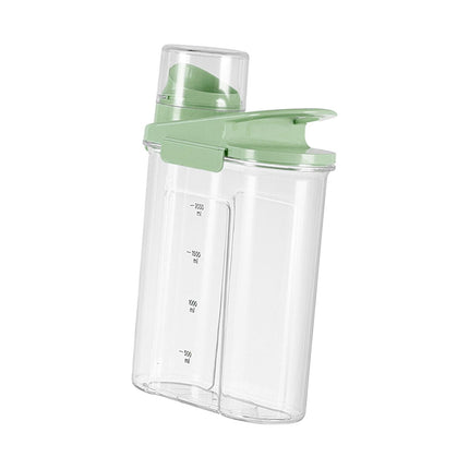 Contenedor De Almacenamiento De Arroz Dispensador De Alimentos Contenedor De Almacenamiento De Arroz Para Harina De Azúcar De Grano 2.5L Verde