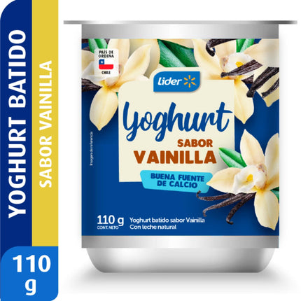 Yoghurt Batido Sabor Vainilla Pote, 110 g | Apishop