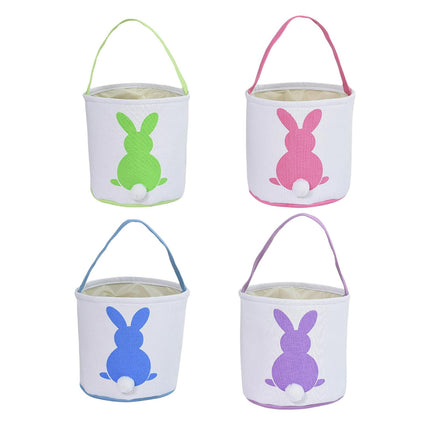 4x Bolsa De Conejo De Pascua Cubo De Caza De Huevos Reutilizable Para Huevos De Pascua Juguetes De Dulces
