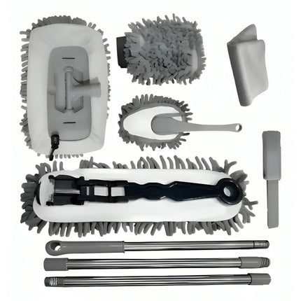 Kit Cepillos De Microfibra Auto Hogar Interior Y Exterior