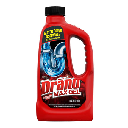 Destapa Cañerías Líquido Drano Max Gel Botella, 946 ml