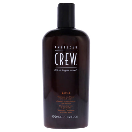 Shampoo Acondicionador y Gel de Baño 3 en 1 American Crew 450ml Hombre