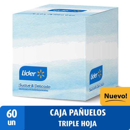 Pañuelos Triple Hoja Azul, 60 Un