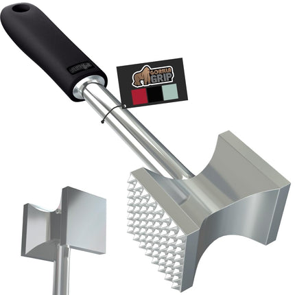 Herramienta para ablandar carne Gorilla Grip de doble cara, color negro
