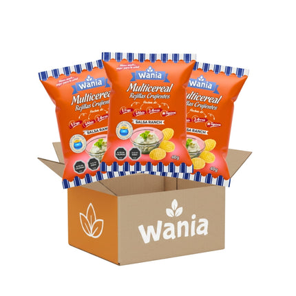 Pack Wania Rejillas Multicereal Sabor Ranch 40g 24 UN