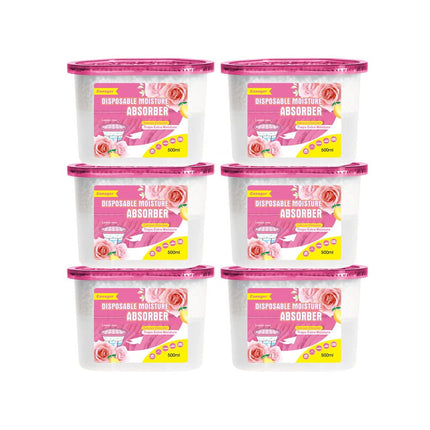 Caja absorbente de humedad CANAGER Lemon Rose, 500 ml, paquete de 6