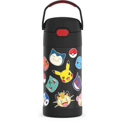 Botella de agua Thermos Funtainer Pokémon para niños de 350 ml, inoxidable