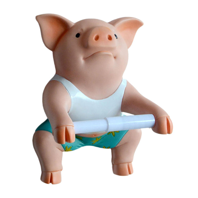 Soporte De Papel Higiénico Divertido De Cerdo, Soporte De Pared Lindo Para Baño, Baño, Baño