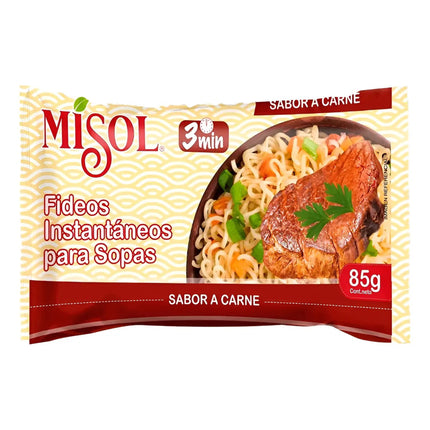 Fideos Instantáneos Misol Sabor Carne 85g - Caja 24 Uds.