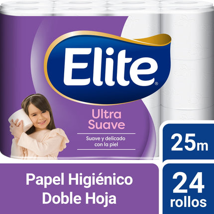 Papel Higiénico Elite Doble Hoja 24 un x 25 mt