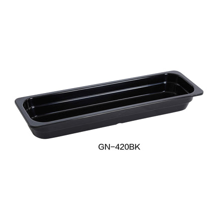 GN Pan Yanco GN-420BK 1/2 tamaño 20,75 x 6,375 x 2,5 cm, color negro
