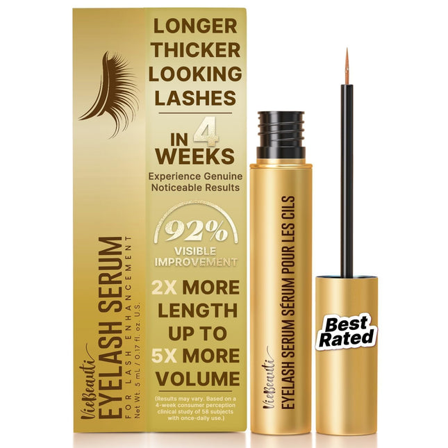 Sérum para Crecimiento de Pestañas VieBeauti Lash Serum 5 ml Vegano 5 Meses