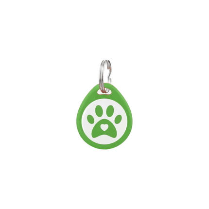 Placa Identificación Idtag Para Mascotas Gato Perro - Verde