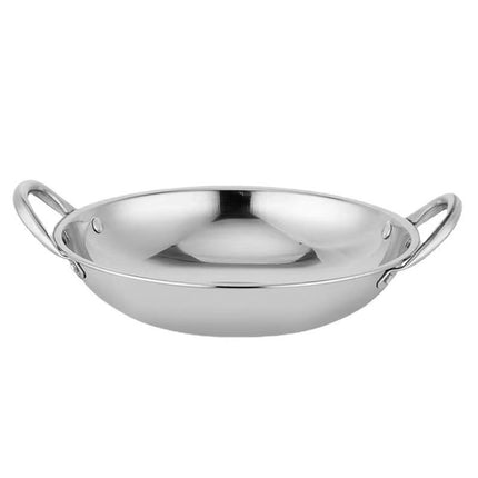 Olla Coreana Para Fideos Ramen, Olla De Acero Inoxidable Con Asas Dobles, 28cm