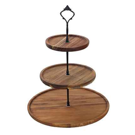 Soporte Para Magdalenas, Bandeja Multifunción Para Servir Dulces, Bandeja De Postre Portátil Duradera, 3 Niveles